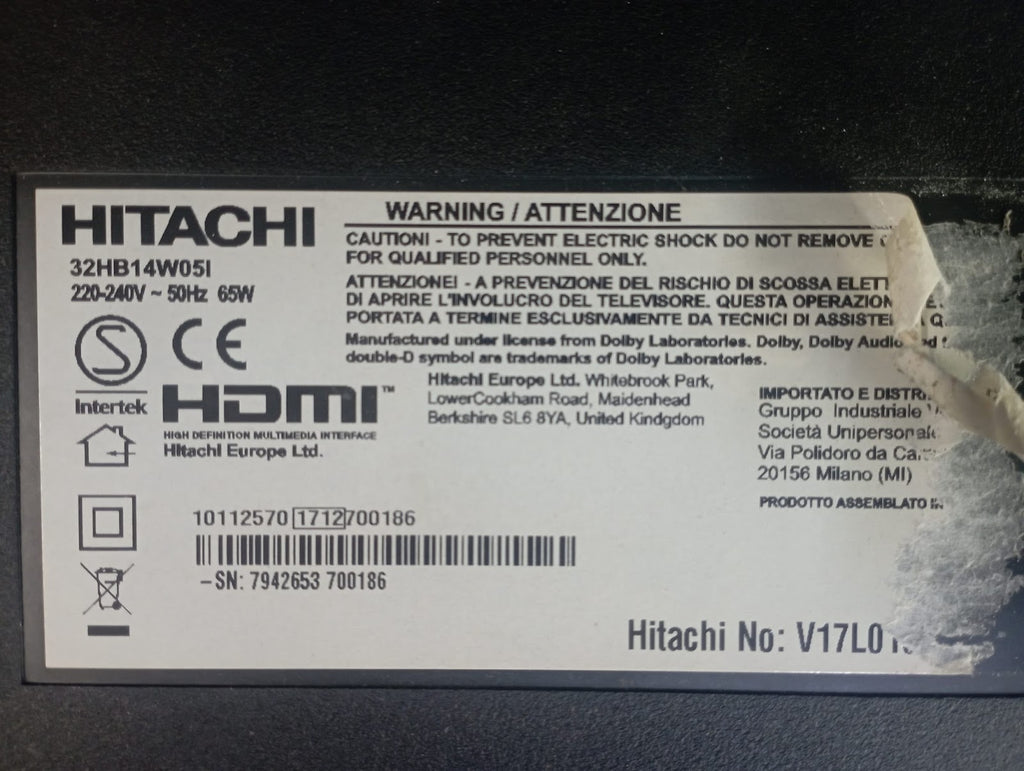 32HB14W05I TV HITACHI