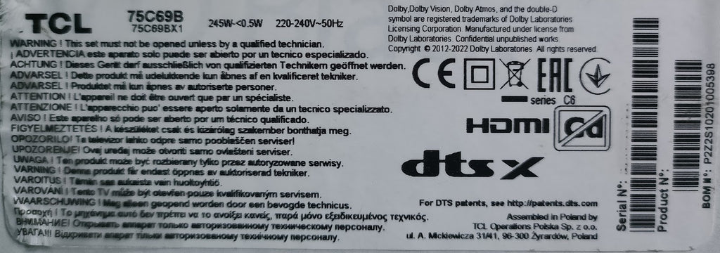 75C69B TCL