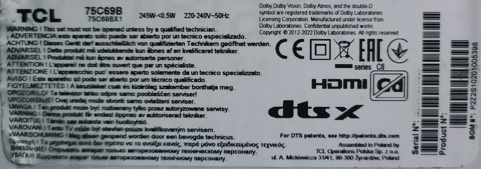 75C69B TCL