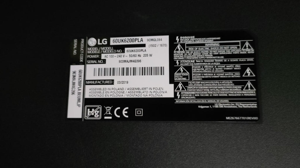 60UK6200PLA LG
