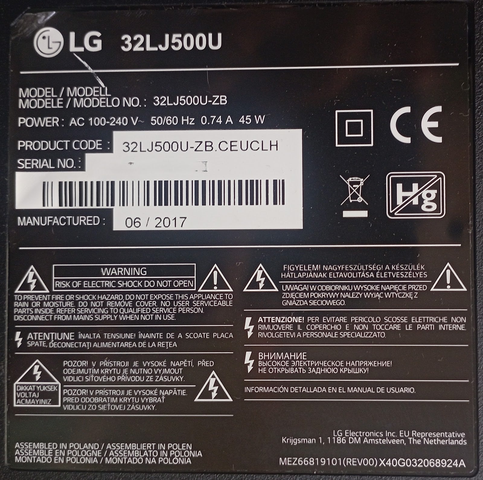 32LJ500U LG