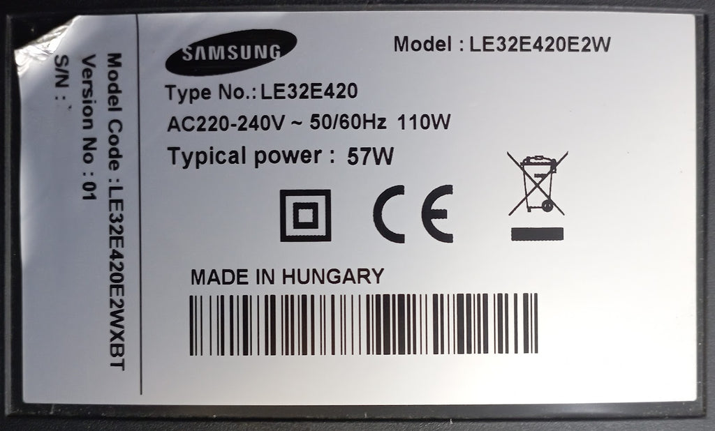 Ricambi TV Samsung LE32E420 - PSU Mainboard Altoparlanti Flat Inverter