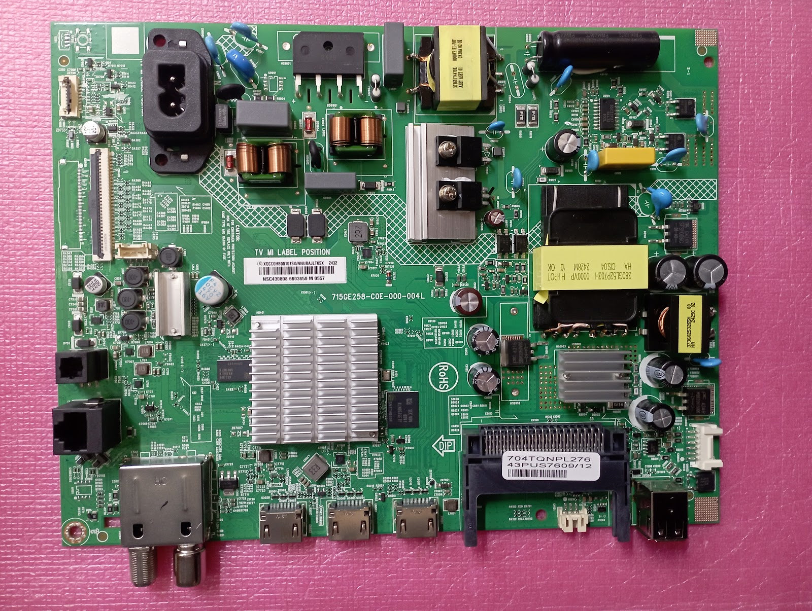 Ricambi TV Philips 43PUS7609/12 - Mainboard T-Con Altoparlanti Flat IR