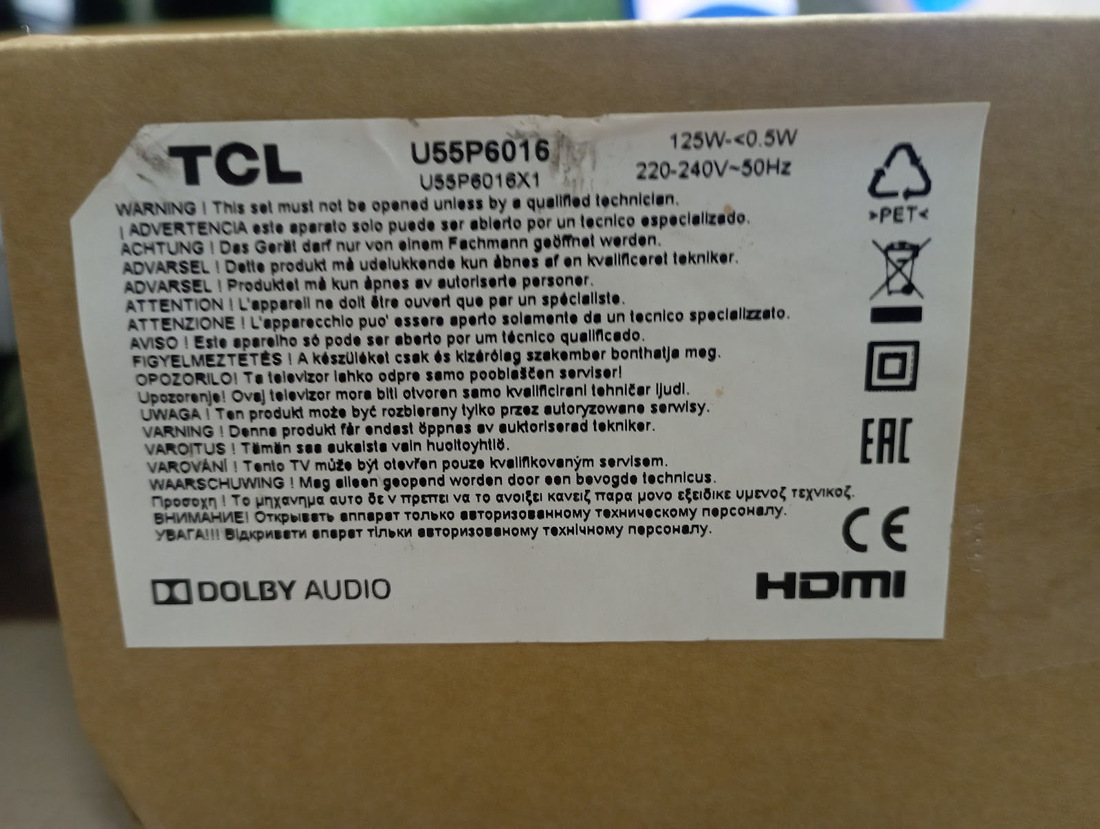 TCL U55P6016