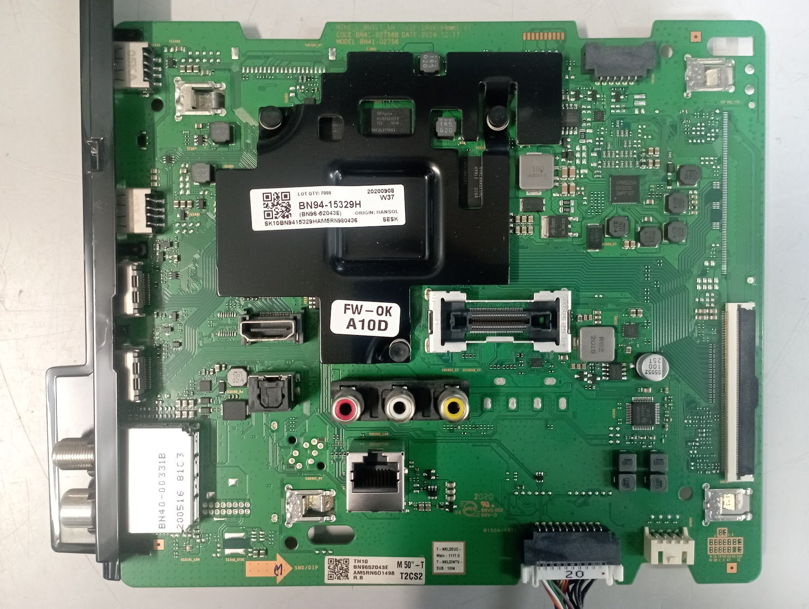 1162 2023 Ricambi TV Samsung UE50TU8070U - Mainboard / PSU / Altoparlanti