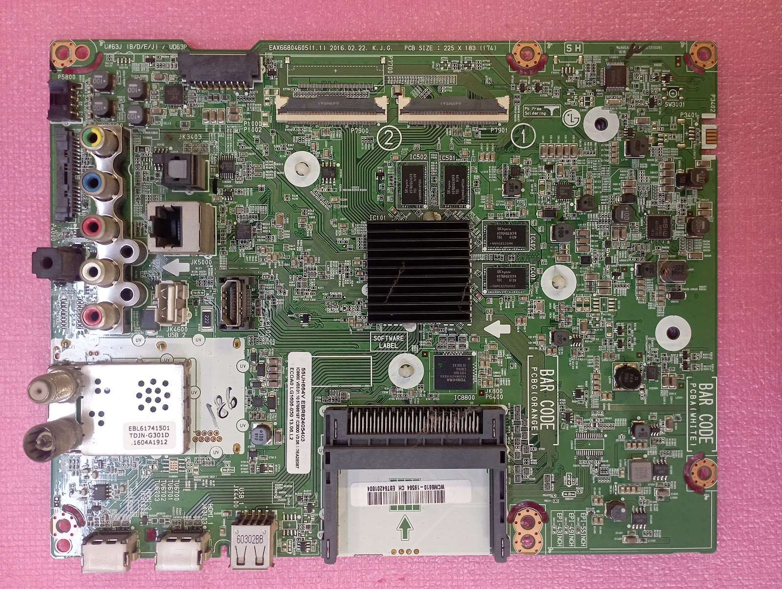 Ricambi TV LG 55UH661V - Mainboard PSU WiFi Altoparlanti IR
