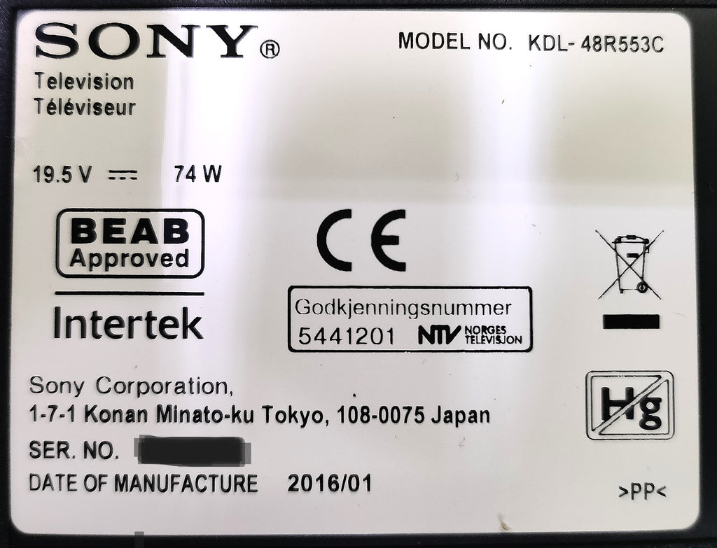 KDL-48R553C SONY