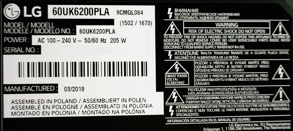 60UK6200PLA LG