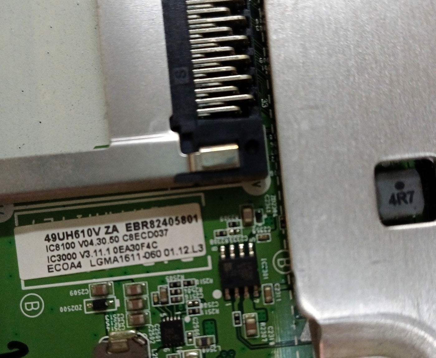 Mainboard LG codice EBR82405801 dettaglio etichetta
