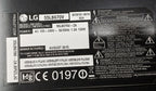 Etichetta modello TV LG 55LB670V-ZA senza matricola