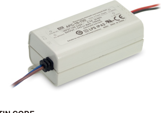 Alimentatore Switching Mean Well APC-16-500 16W