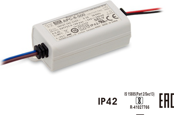 Alimentatore Switching Mean Well APC-8-700 8W