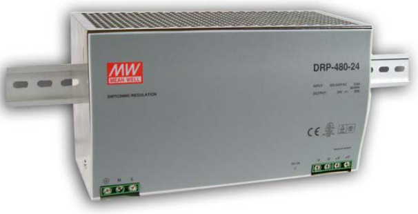 Alimentatore Switching Mean Well DRP-480-48 48V 10A 480W DIN Rail