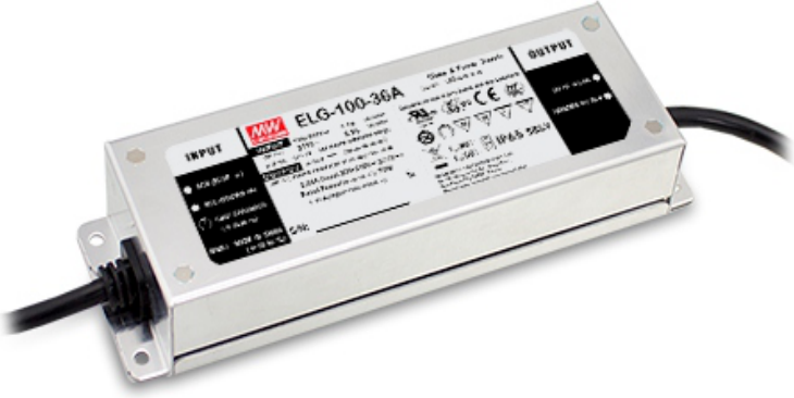 Driver LED Mean Well ELG-100-36A-3Y 3V 36A 100W