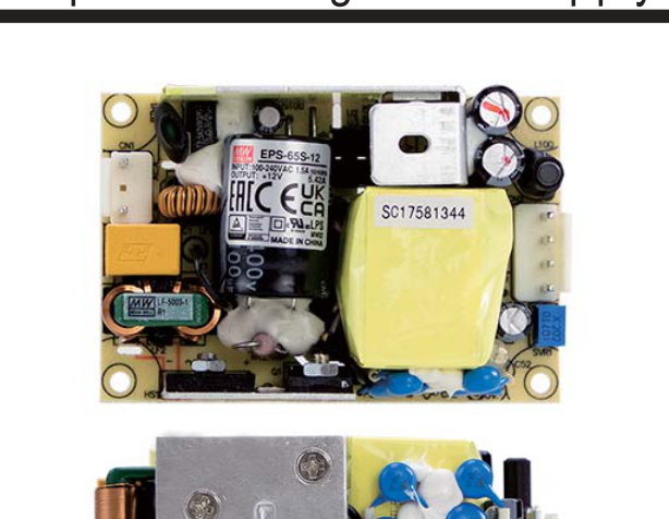 Alimentatore Switching Mean Well EPS-65S-5 5V 65W