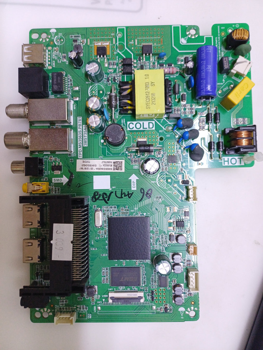 Mainboard TCL 32DD420 TPD.MS3563S.PB781 dettaglio codice