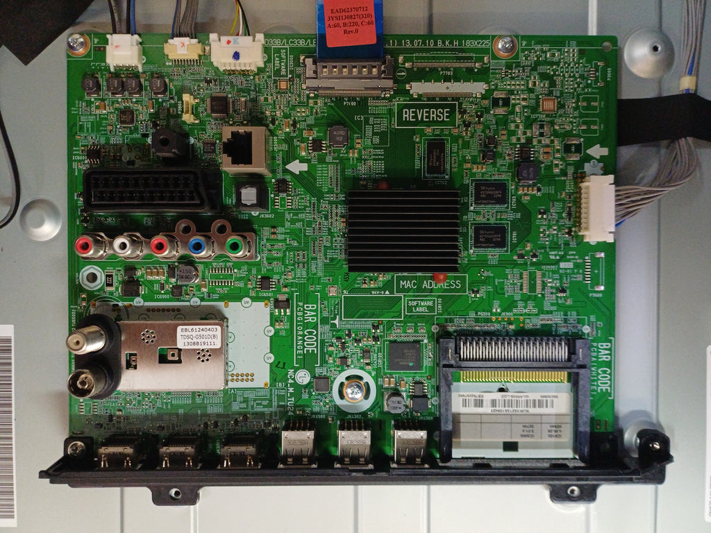 Mainboard LG 42LA620S EBL61240403 - fronte con tuner TDSQ-G501D(B)