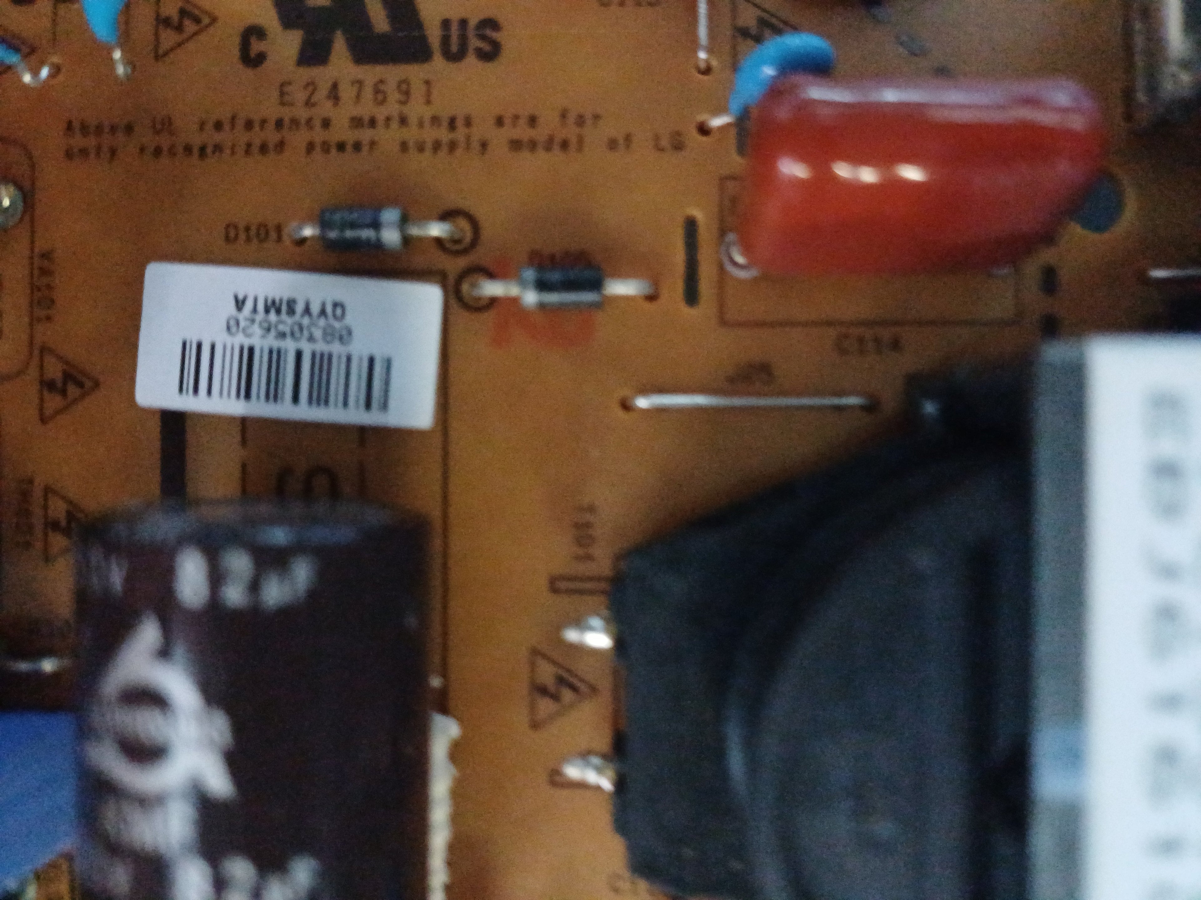 Power Supply Board LG 42LA620S - dettaglio modulo EBJ61470602