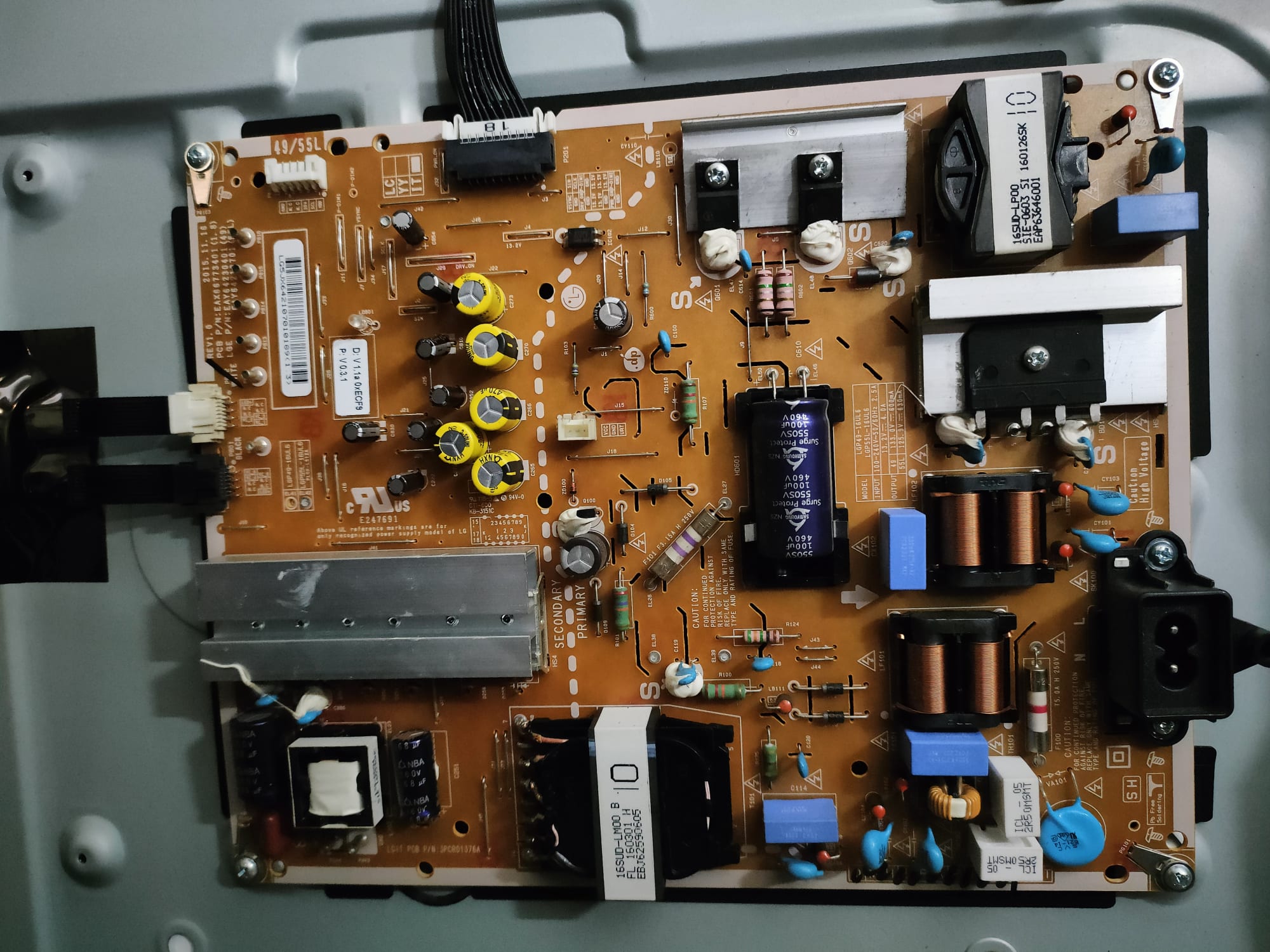 Scheda Alimentazione LG 55UH661V EAX66773401 Testata