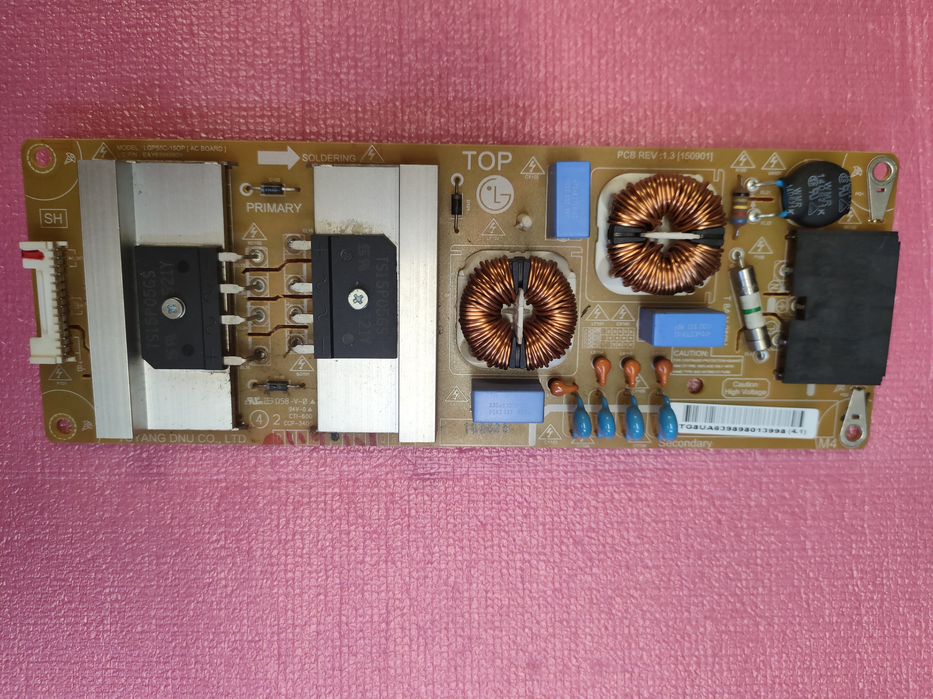 Scheda Alimentazione LG 55EG910V EAY63989801 Testata