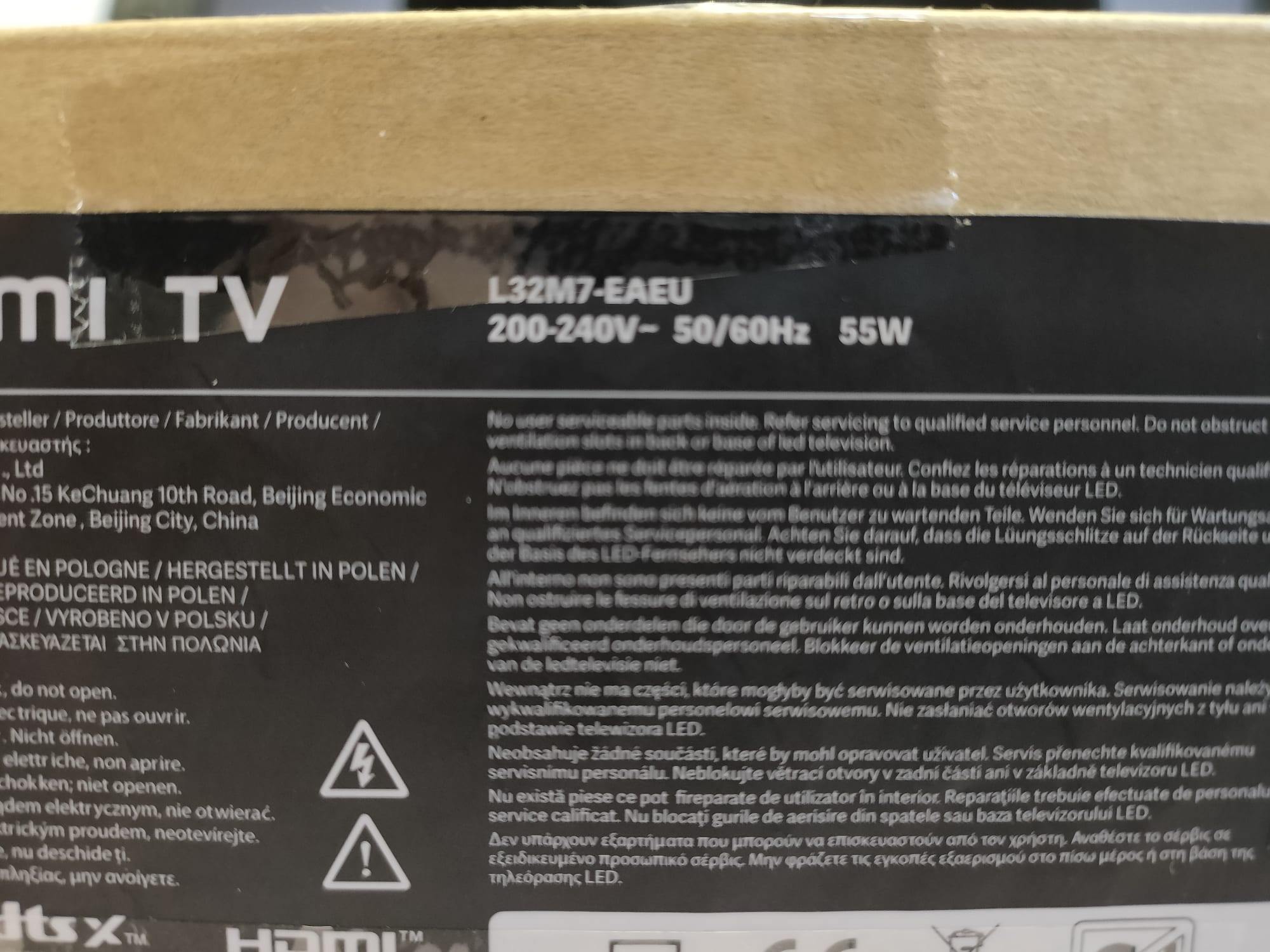 Ricambi TV Xiaomi L32M7-EAEU - Modulo WiFi Ricevitore IR