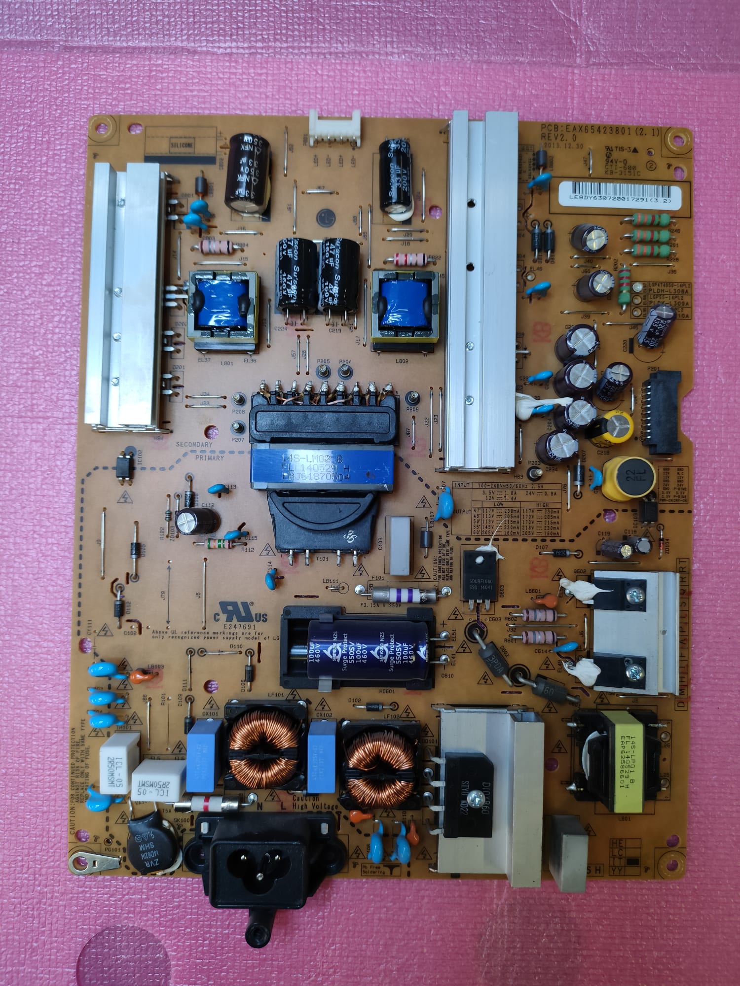 Scheda Alimentazione LG 50LB650V EAX65384004 Testata