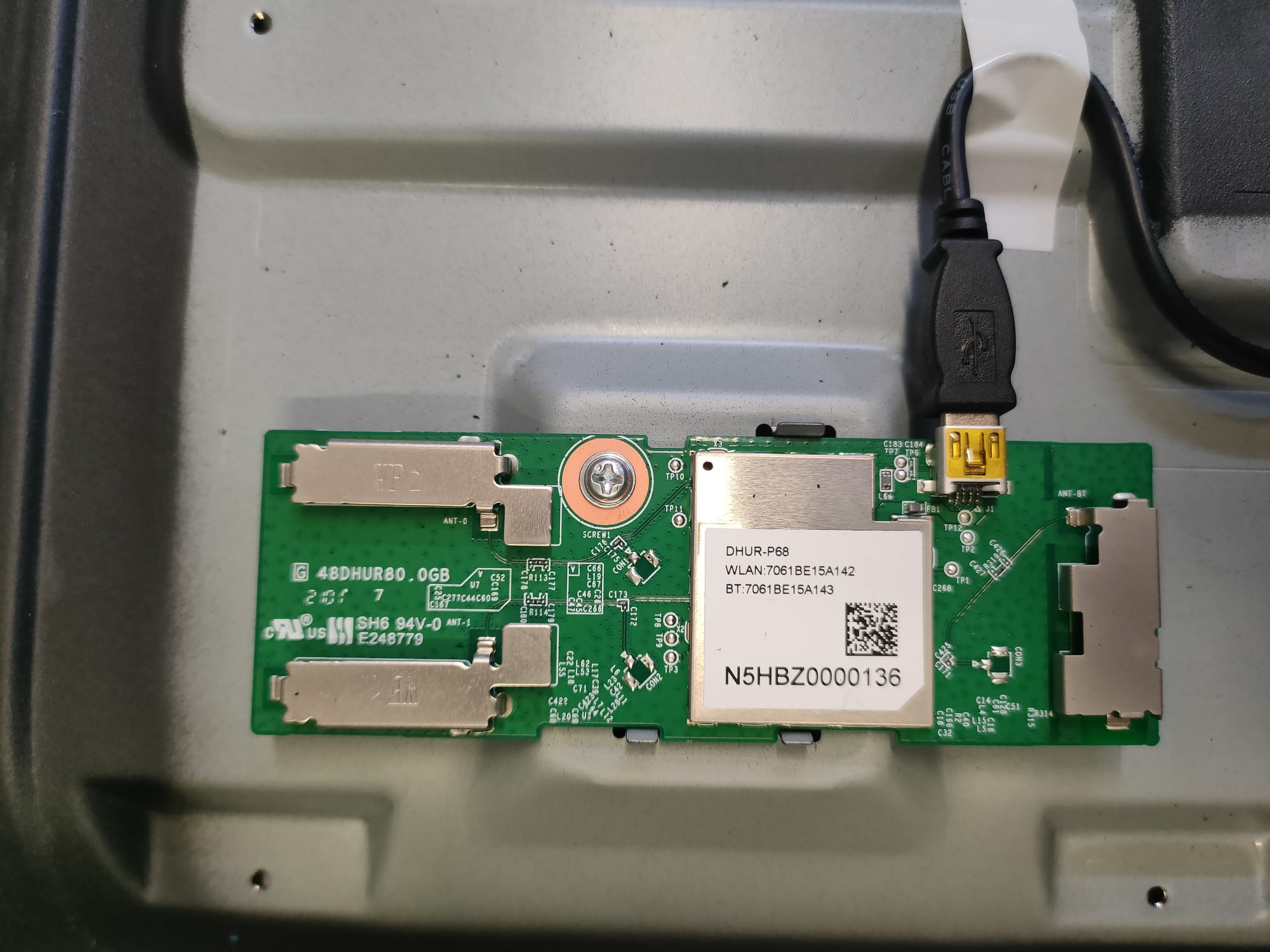 N5HBZ0000136 48DHUR80.0GB MODULO WIFI PER TV PANASONIC TX-40JX800E