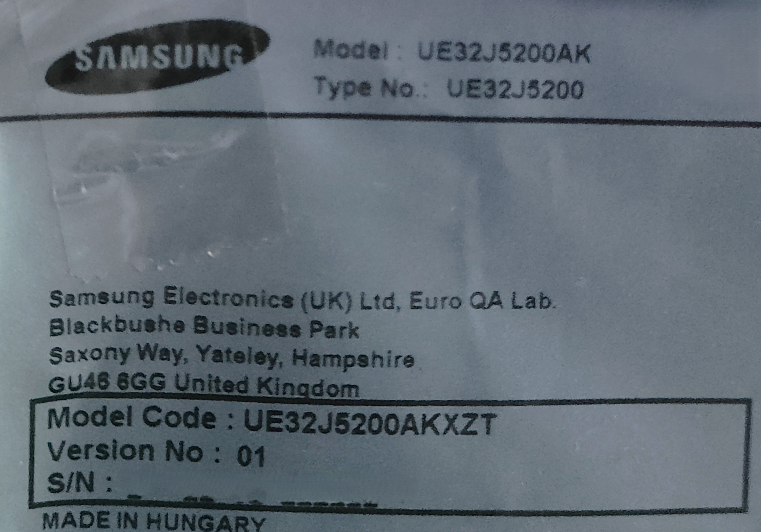UE32J5200AK SAMSUNG