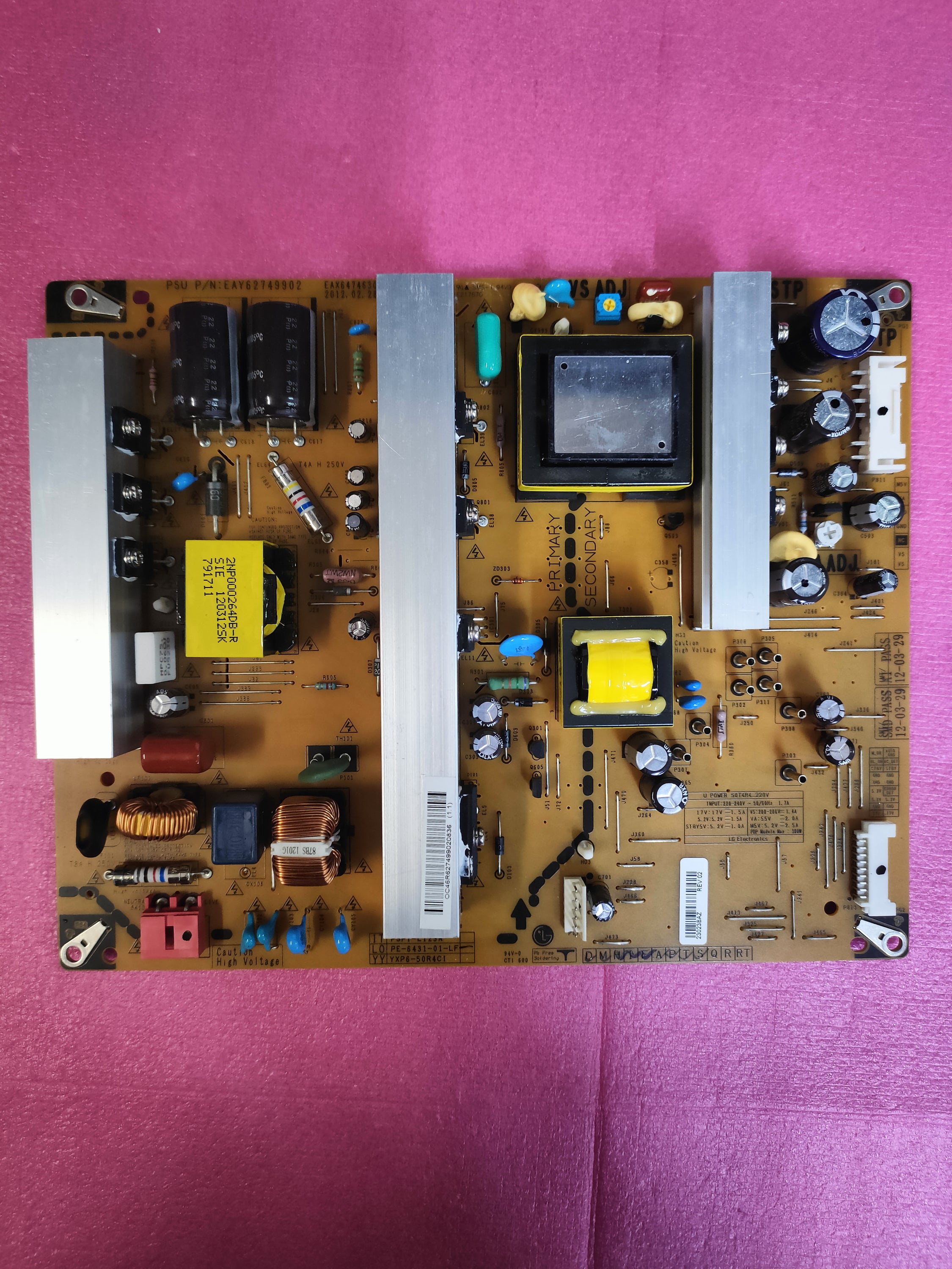 EAY62609701 (EAY62749902 EAX64746302/3) PSU PER LG 50PA4500