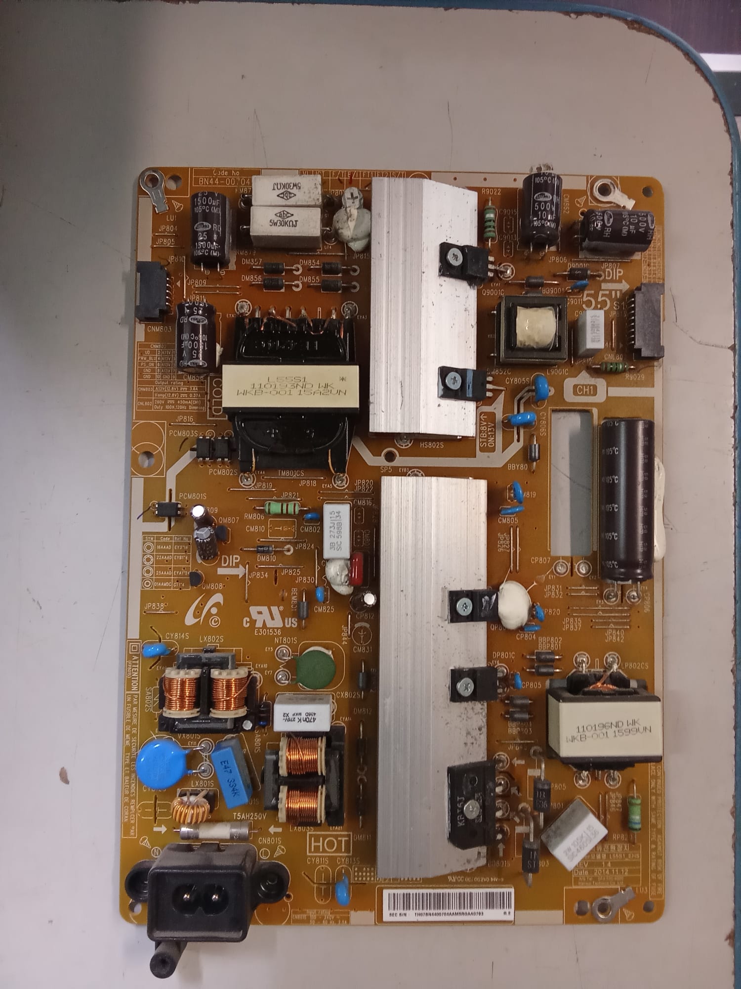 Scheda Alimentazione Samsung UE50J5100AWXBT BN44-00704A Testata