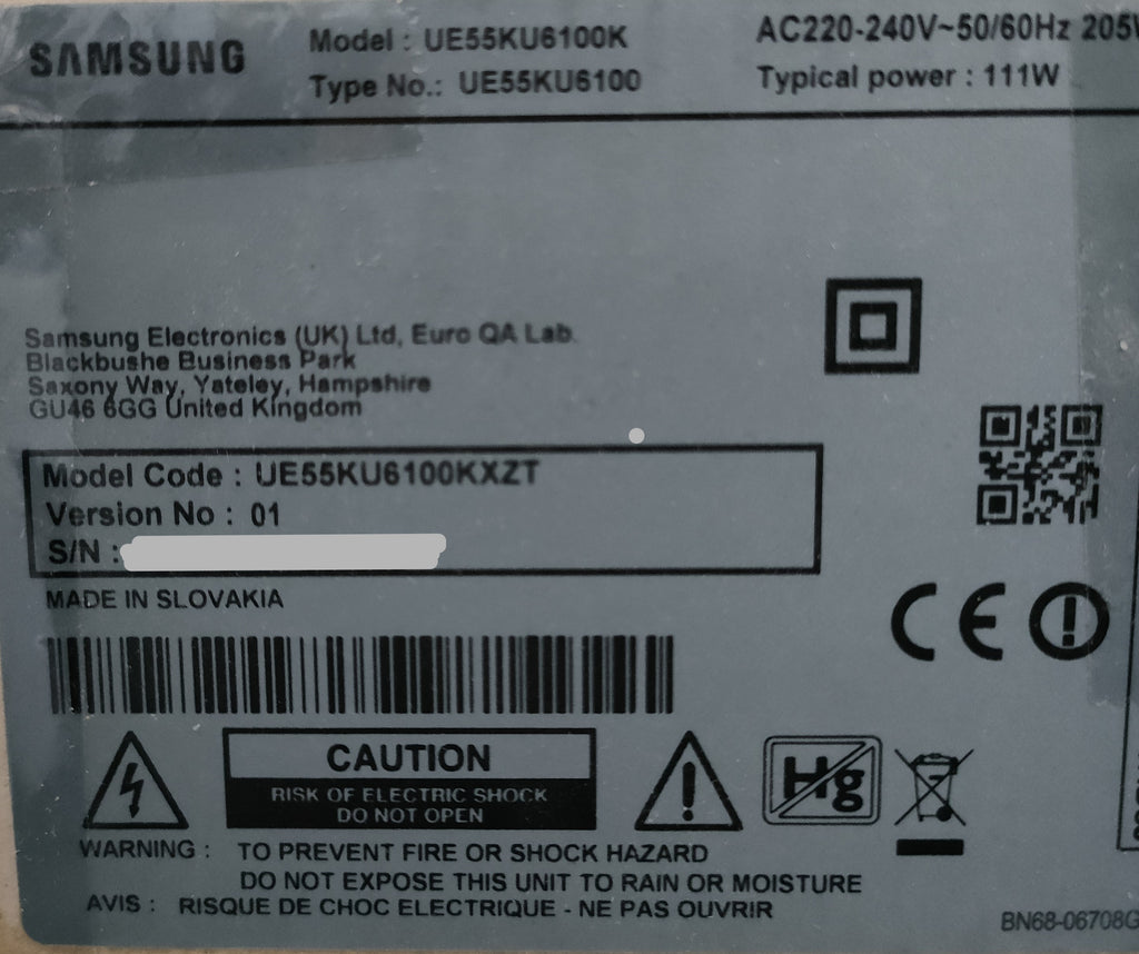 UE55KU6100KXZT SAMSUNG