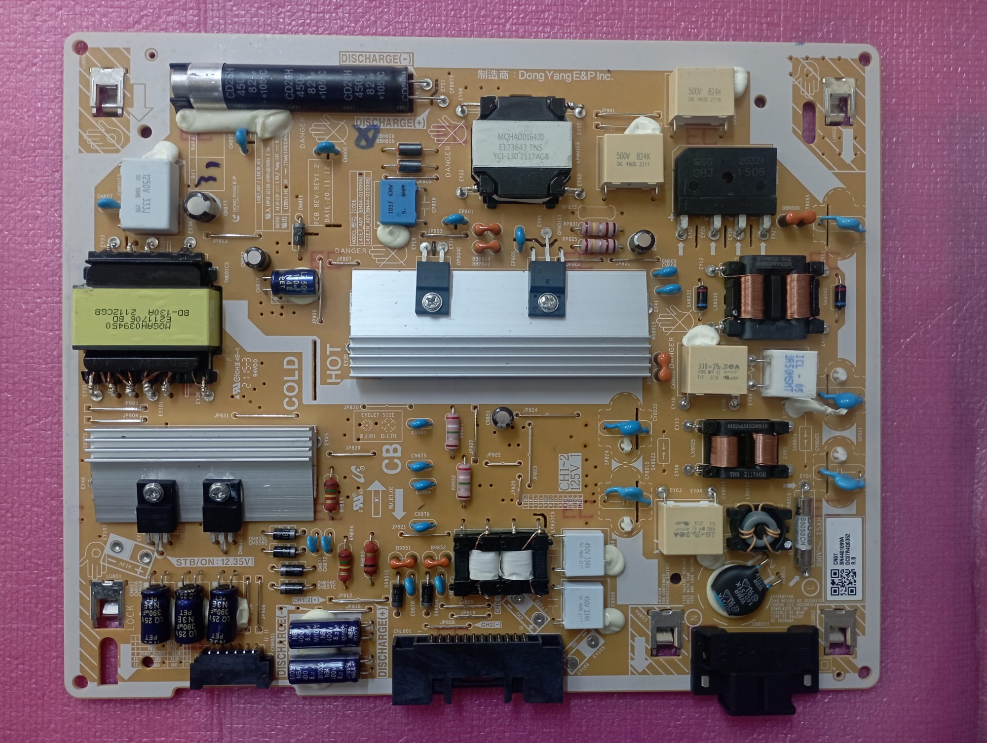 Scheda Alimentazione Samsung QE43Q60AAUXXH BN44-01099A Testata