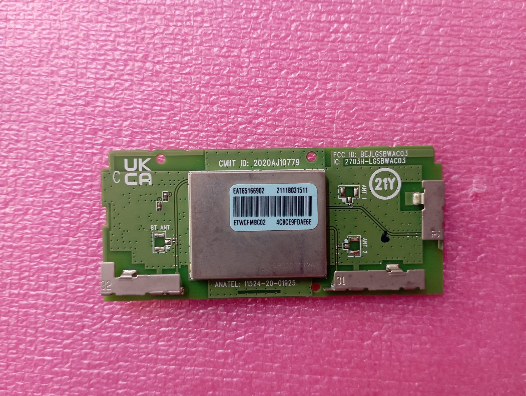 EAT65166902 RICEVITORE WIFI PER TV LG 43NANO796PC