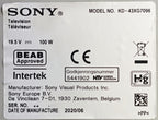 Ricambi TV Sony KD-43XG7096 - Mainboard PSU T-Con WiFi Altoparlanti