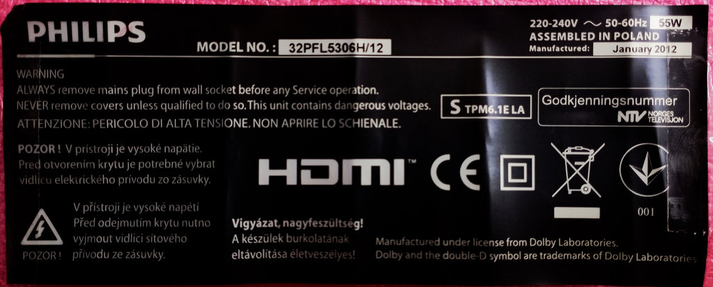 32PFL5306H/12 PHILIPS