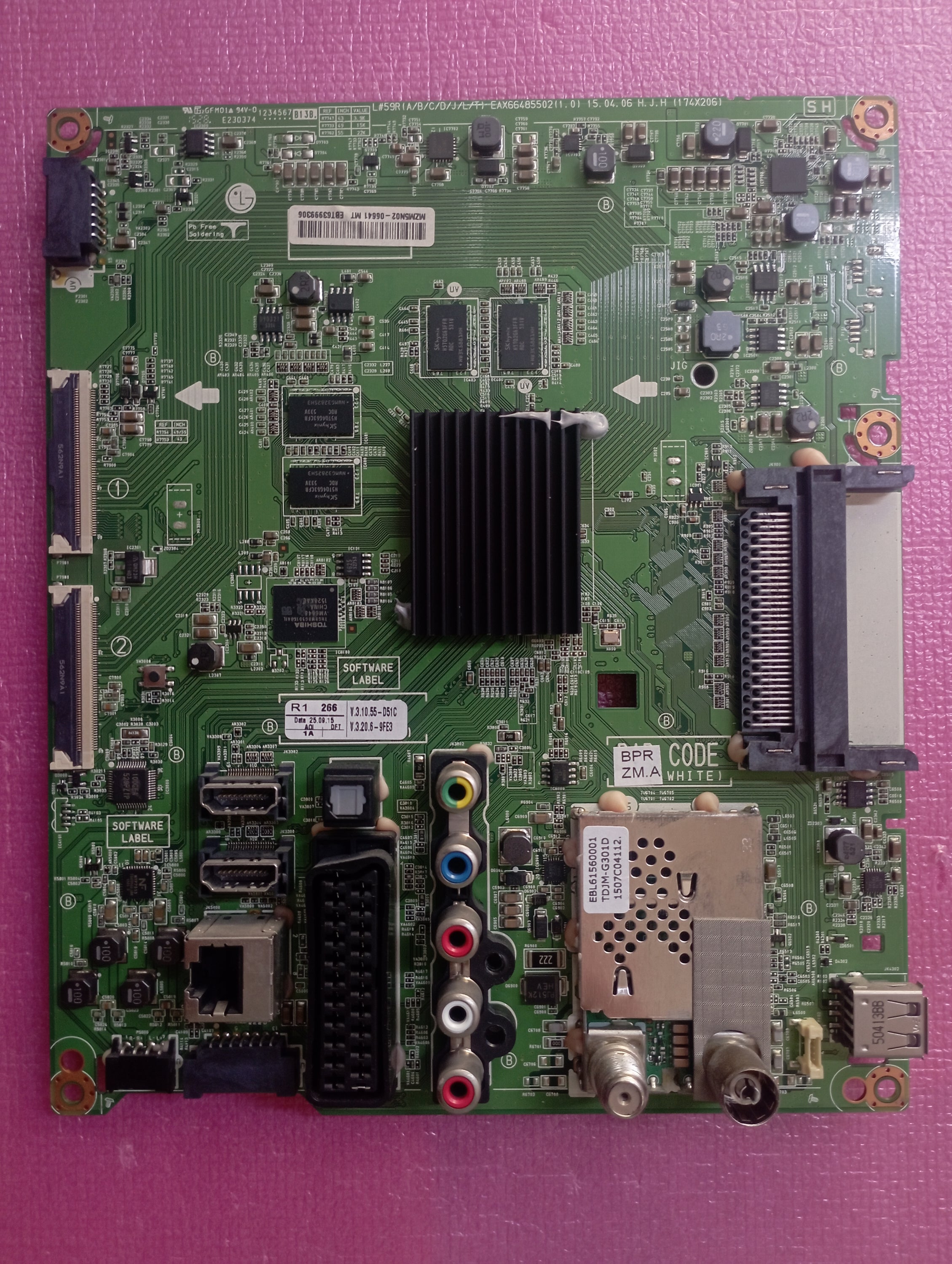 Ricambi TV LG 49UF6407 - Mainboard PSU WiFi Altoparlanti Flat IR