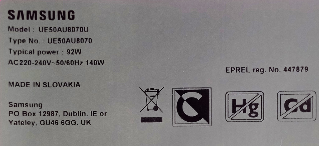 SAMSUNG UE50AU8070UXZT