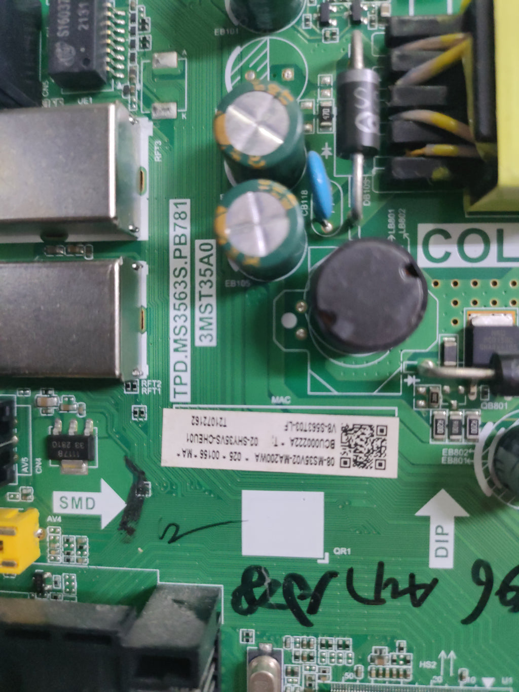 TPD.MS3563S.PB781 Mainboard TCL 32D420 Testata