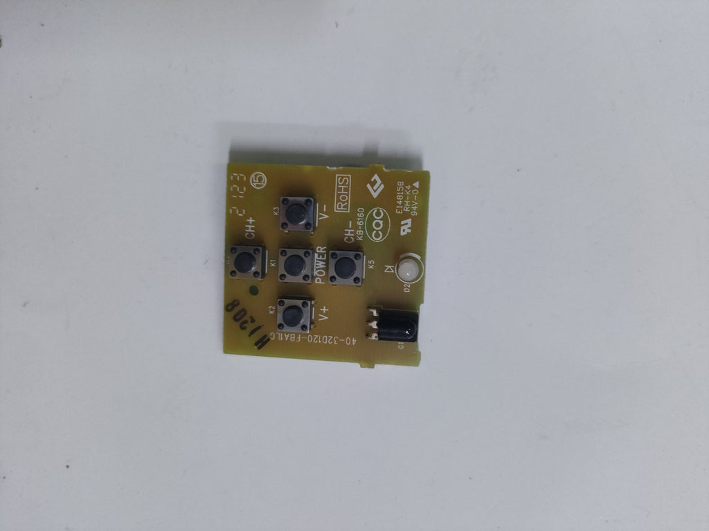 40-32D120-FBA1LG Key Board TCL 32DD420 Scheda Tasti IR Testata
