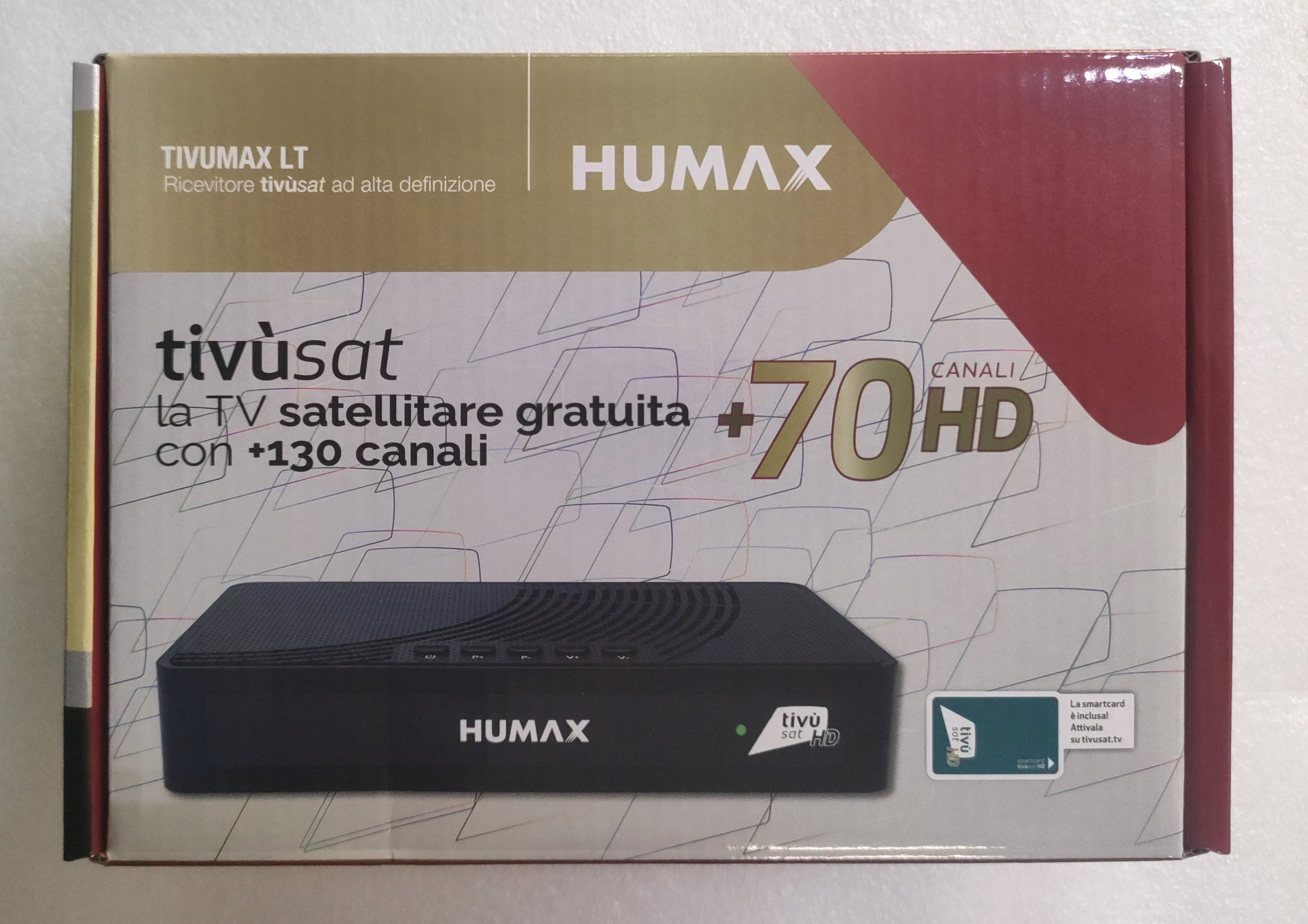 Humax TIVUMAX LT Ricevitore Satellitare tivùsat HD