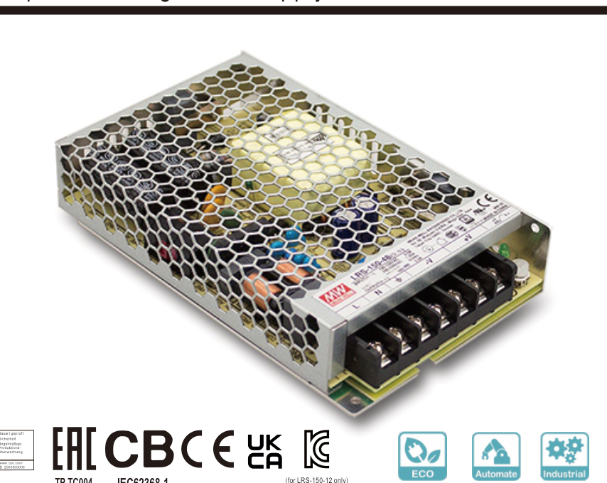 Alimentatore Switching Mean Well LRS-150-36 36V 4.2A 150W