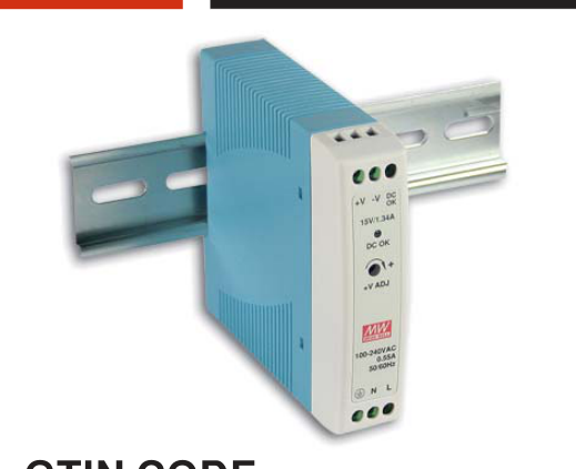 Alimentatore Switching Mean Well MDR-20-5 5V 15W DIN Rail