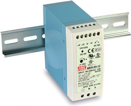 Alimentatore Switching Mean Well MDR-60-12 12V 60W DIN Rail