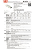 PLN-100-12 Alimentatore Switching Mean Well 12V 8.3A 100W