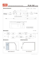PLN-100-12 Alimentatore Switching Mean Well 12V 8.3A 100W