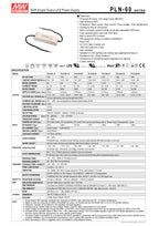 PLN-60-24 Alimentatore Switching Mean Well 24V 60W