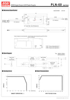 PLN-60-24 Alimentatore Switching Mean Well 24V 60W