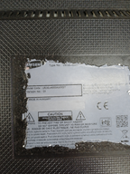 Etichetta modello Samsung UE32J4000AWXBT senza numero di serie