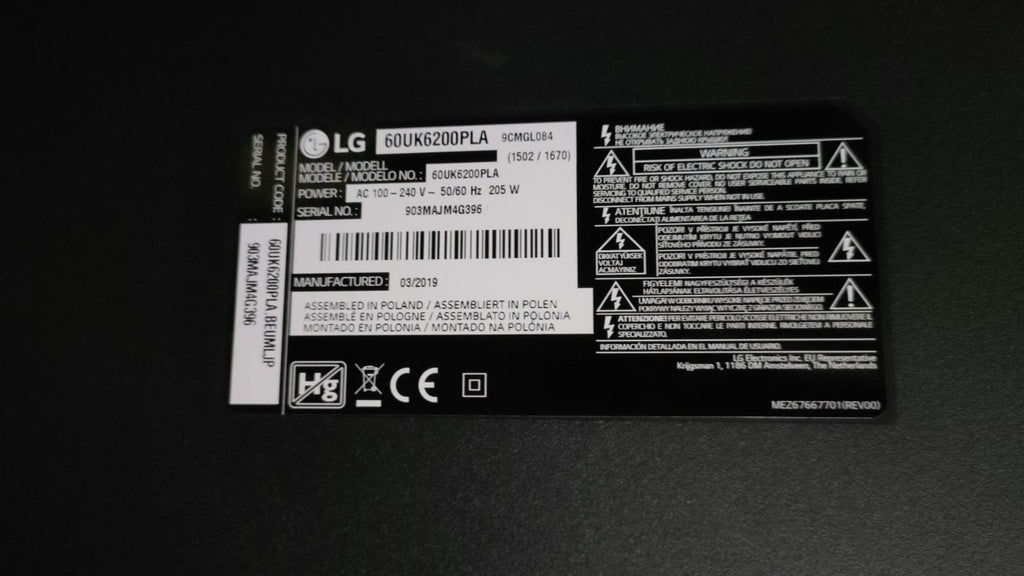 60UK6200PLA LG
