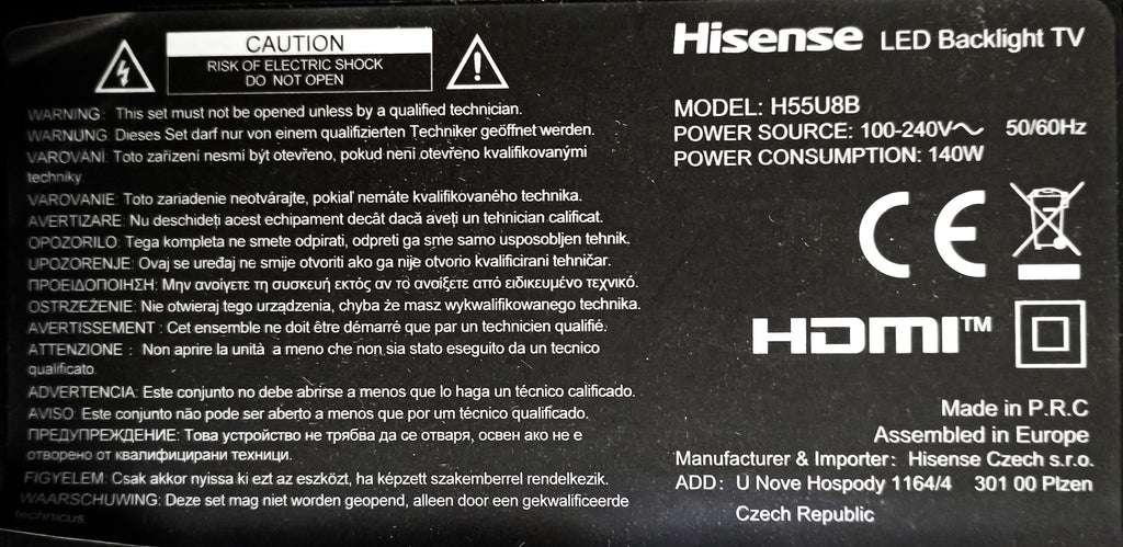 H55U8B HISENSE